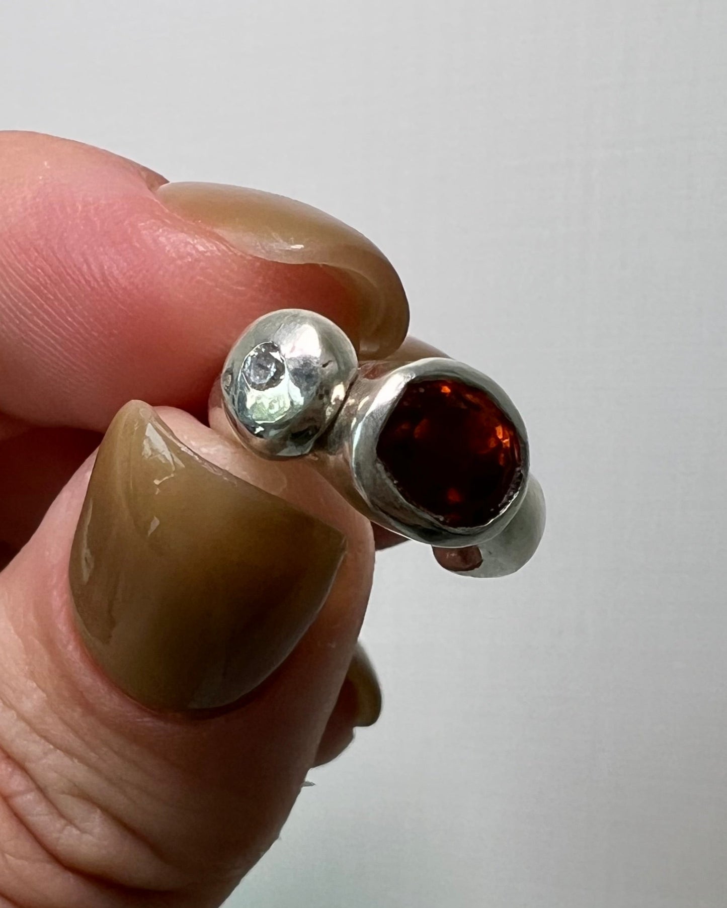 Hessonite Garnet Ear Cuff