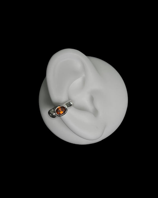 Hessonite Garnet Ear Cuff
