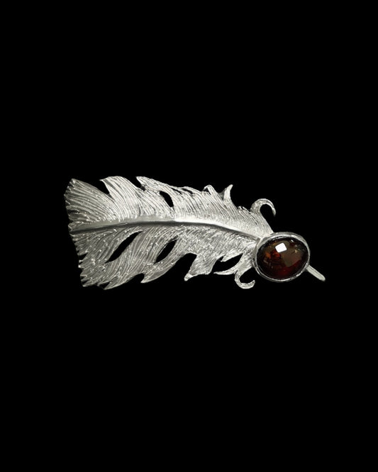 Feather + Garnet