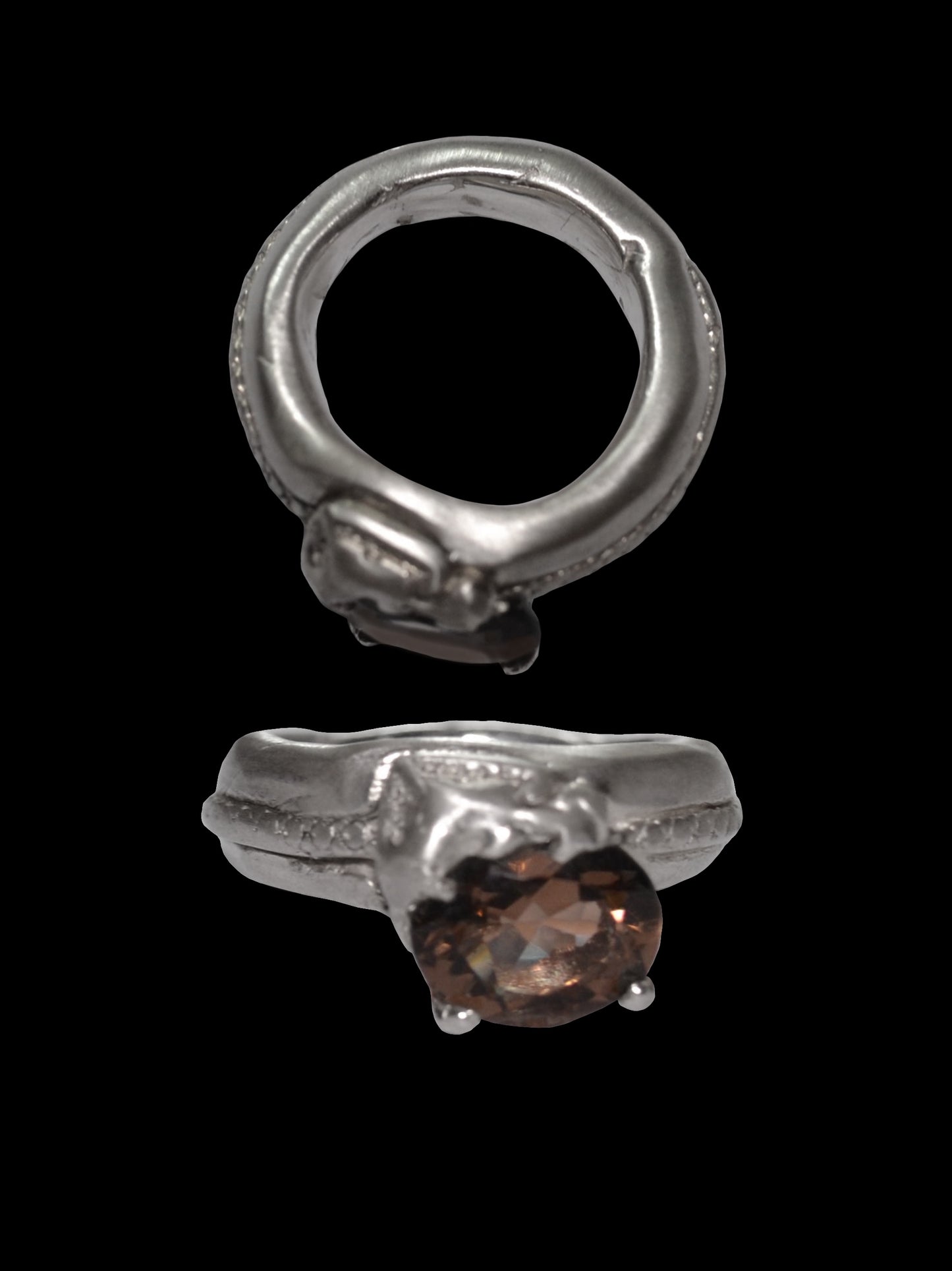 Stuck Ring Smokey Quartz